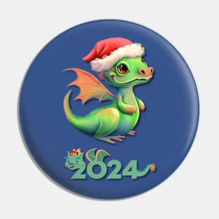 New Year's dragon. 2024 Pin