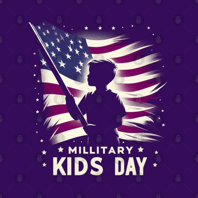 Courageous Purple Heart military kids by TaansCreation 