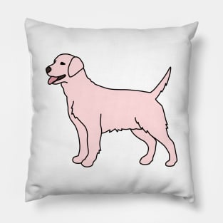 Light Pink Labrador Pillow