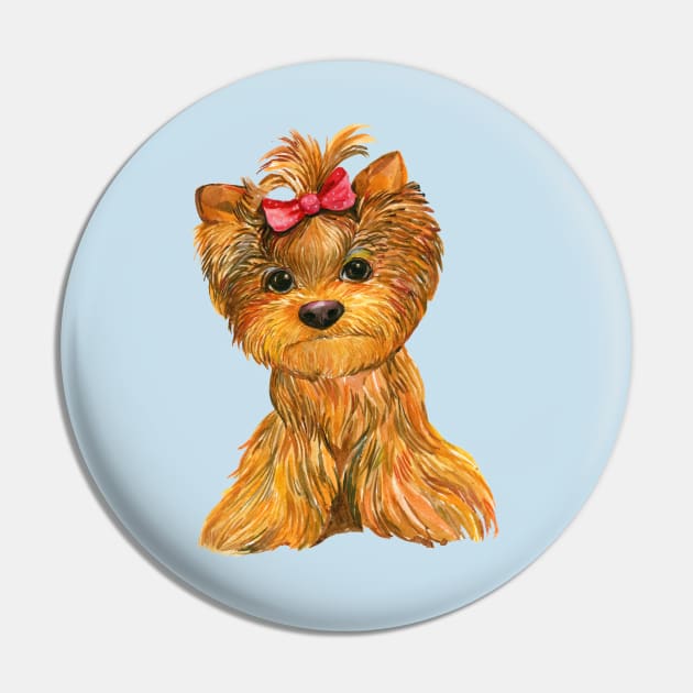 Yorkie Pup Pin by Imp's Dog House