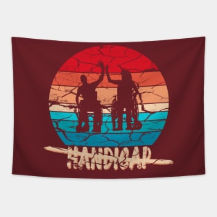 Handicap Multicolor Sunrise Vintage Tapestry