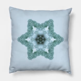 Glitchy Snowflake Pillow