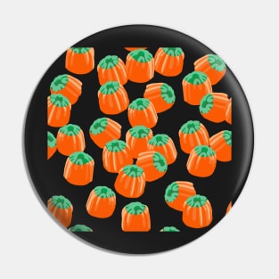 Candy Corn Pumpkins Tile (Black) Pin