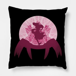 So I'm a Spider, So What? Anime Kumoko in Human Form Shiraori in Pink Minimalist Design Pillow