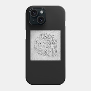 Momma sloth and baby sketch Phone Case