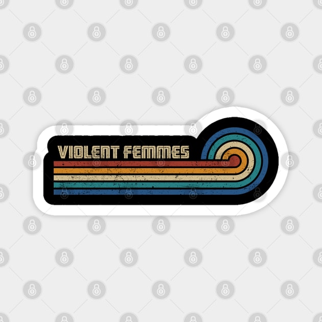 Violent Femmes - Retro Sunset Magnet by Arestration