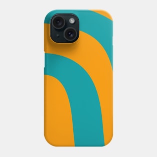 Boho gold and teal rainbow pattern Phone Case