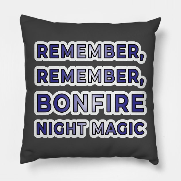 Fireside Tales and Starry Skies: Bonfire Night Apparel and Accessories" Pillow by EKSU17