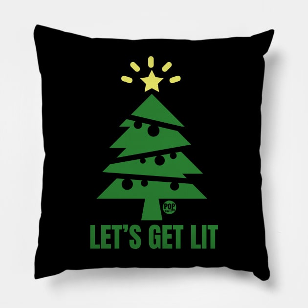 GET LIT TREE Pillow by toddgoldmanart