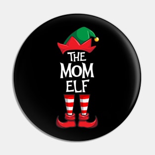 Mom Elf Matching Family Christmas Pin