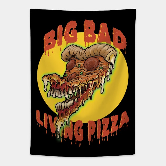 living dead pizza Tapestry by Paskalamak