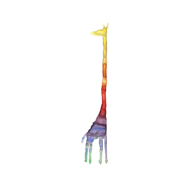 Happy rainbow giraffe by aagjevd