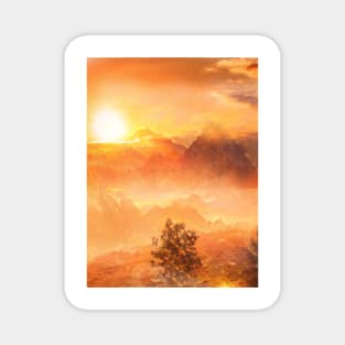 Sunset Landscape Magnet