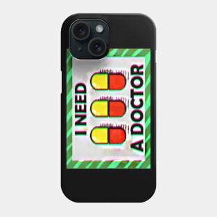 I NEED A DOCTOR RETRO VAPORWAVE JACK STAUBER BASED Phone Case