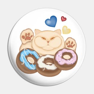 Fat cat sweet tooth. Funny cat Pin