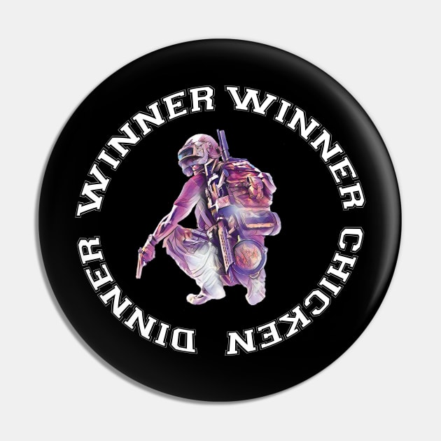 «PUBG Winner Winner Chicken Dinner» de TortoiseManClear     PUBG Winner Winner Chicken Dinner Pin by tortoiseman