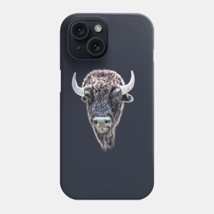 Buffalo Head Portrait Phone Case