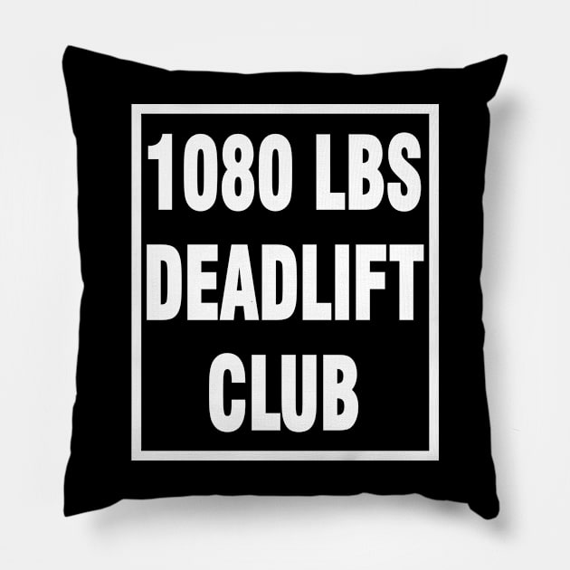 deadlift 1080 lbs Pillow by Chandan