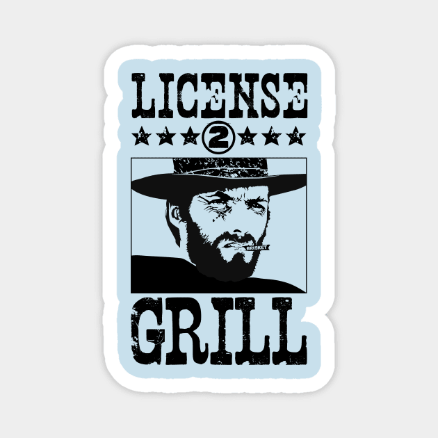 License to Grill BBQ Bounty-Griller Magnet by dave-ulmrolls