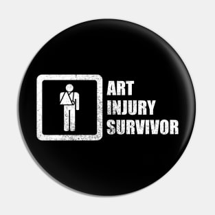 Art Injury Survivor Pin
