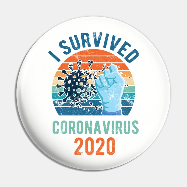 I Survived Coronavirus Pin by Gaming champion