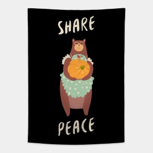 Share Peace Thanksgiving Day outfits Tapestry