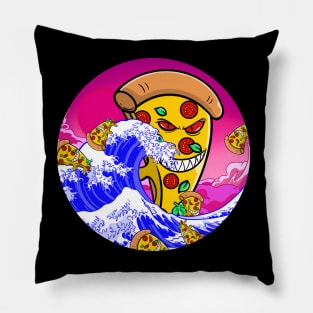 `The Great Pizza Monster Wave Pillow