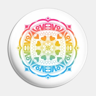 Pan Pride Mandala Pin