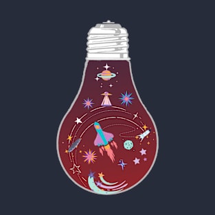 Constellation light bulb - Kawaii T-Shirt