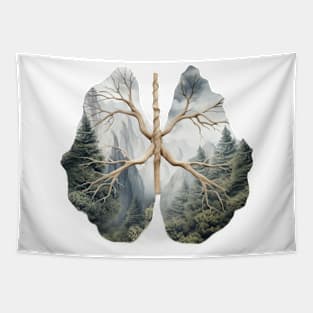 The Lungs Mountains Tapestry