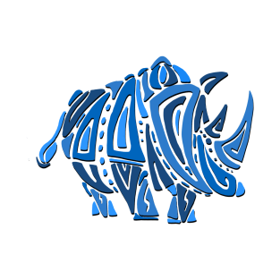 Abstract Rhino T-Shirt