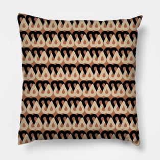 Terracotta Retro Pattern Pillow