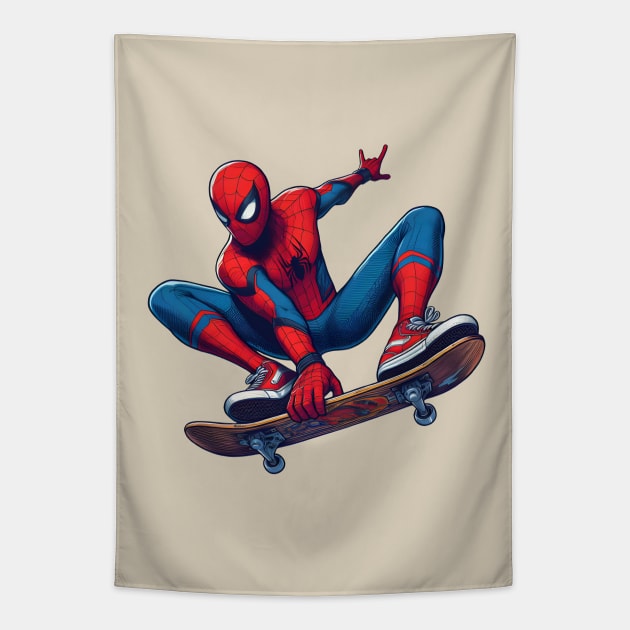 Unleash the Edge: Captivating Anti-Hero Skateboard Art Prints for a Modern and Rebellious Ride! Tapestry by insaneLEDP