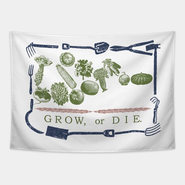 Grow Or Die Tapestry by pelagio