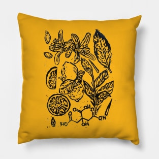 Lemon Anatomy Pillow