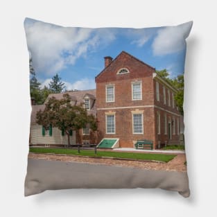 Historic Colonial Williamsburg, Virginia in Summer Pillow