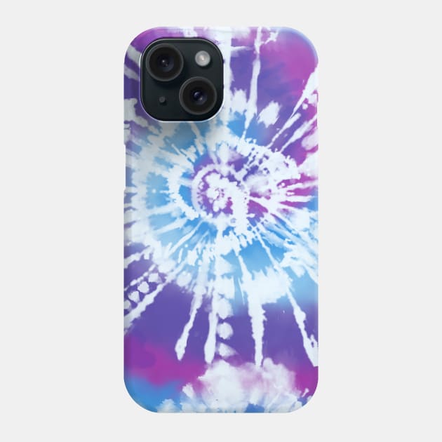 Purple tie dye spider Phone Case by Trippycollage