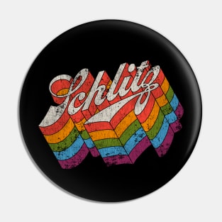 Schlitz Beer Distressed - Pride Pin