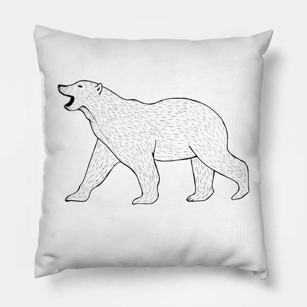 Polar Bear Pillow by EWART