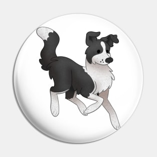 Cozy Border Collie Pin