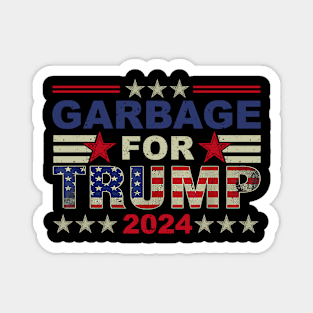 Garbage for Trump 2024 Magnet
