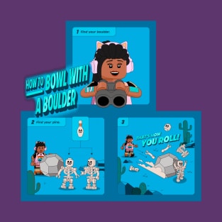 Lego Fortnite HOW TO BOWL WITH A BOULDER! T-Shirt