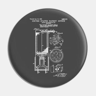 Early Television Patent White Pin