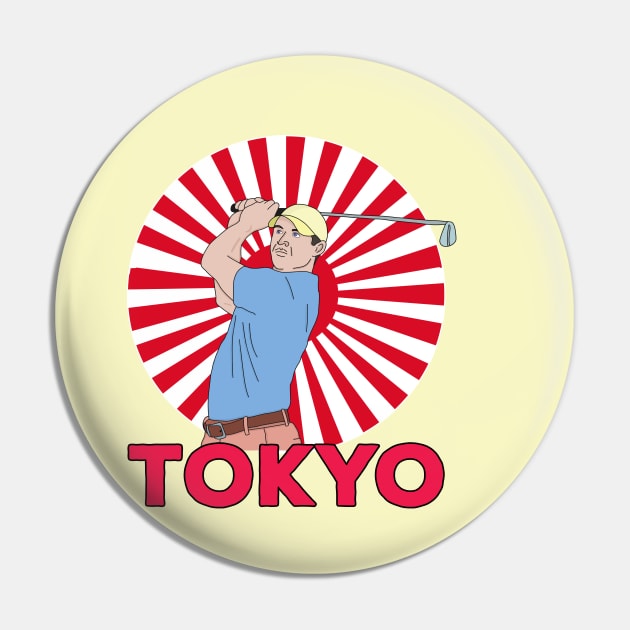 Tokyo Golf Pin by DiegoCarvalho