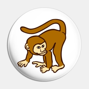 Cute monkey chimp Pin