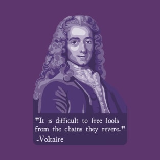 Voltaire Portrait And Quote T-Shirt