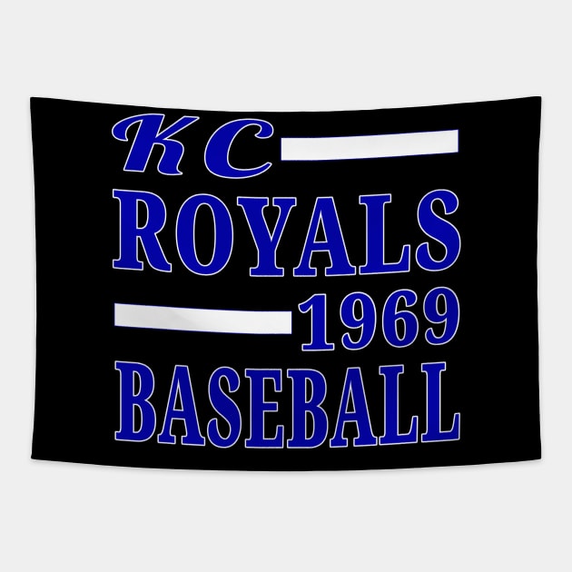 KC Royals Baseball 1969 Classic Tapestry by Medo Creations