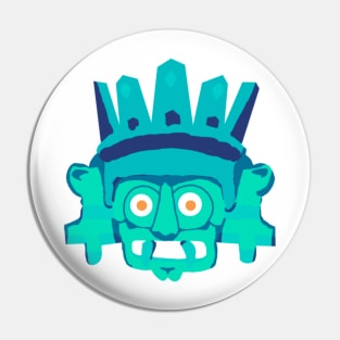 Tlaloc (Teal Variant) Pin