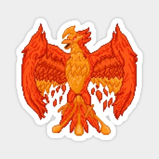 Pixelart Phoenix Magnet