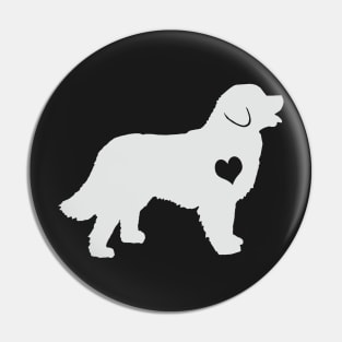 Adore Bernese Mountain Dogs Pin